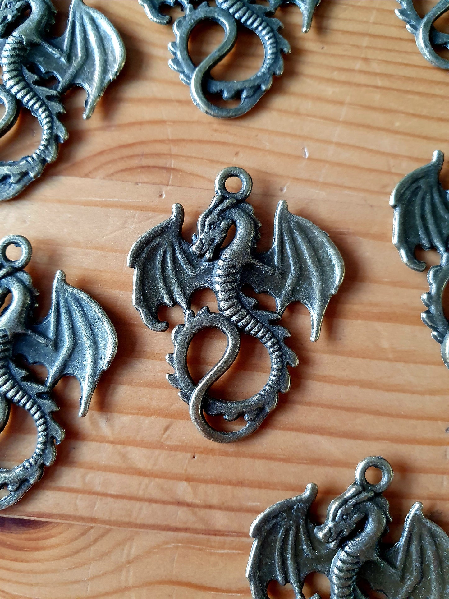 Antiek bronzen draken