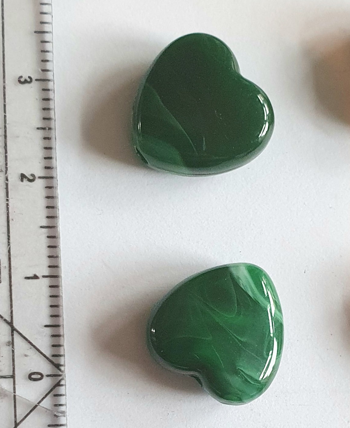 Groen hart Acryl kralen