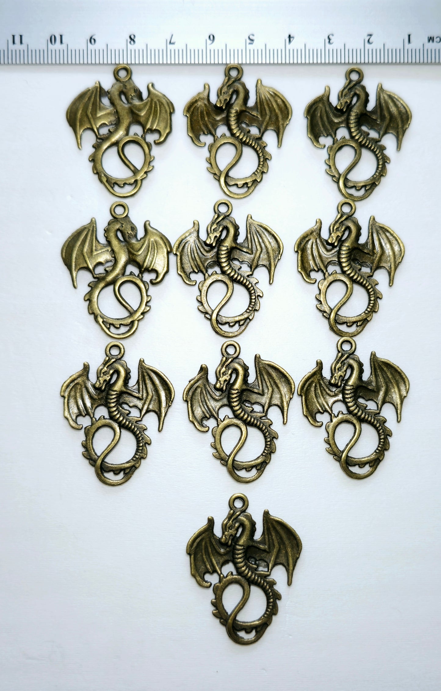Antiek bronzen draken