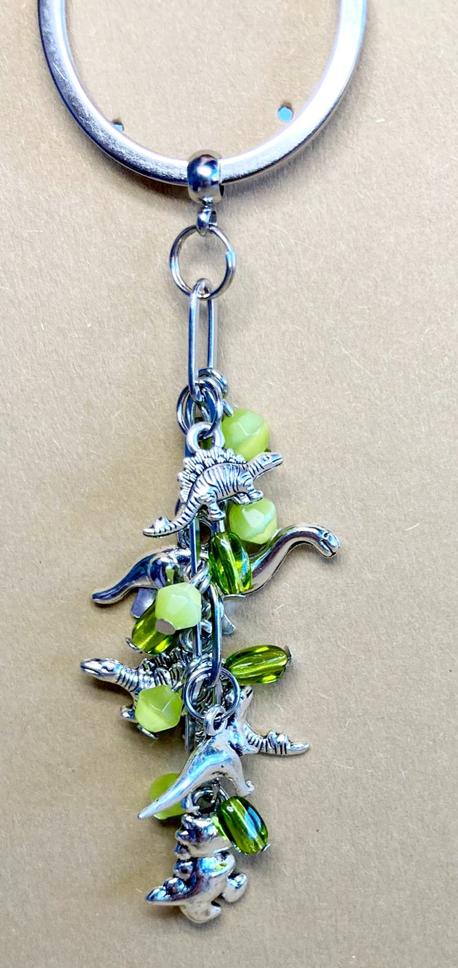 Sleutelhanger dinos met groen