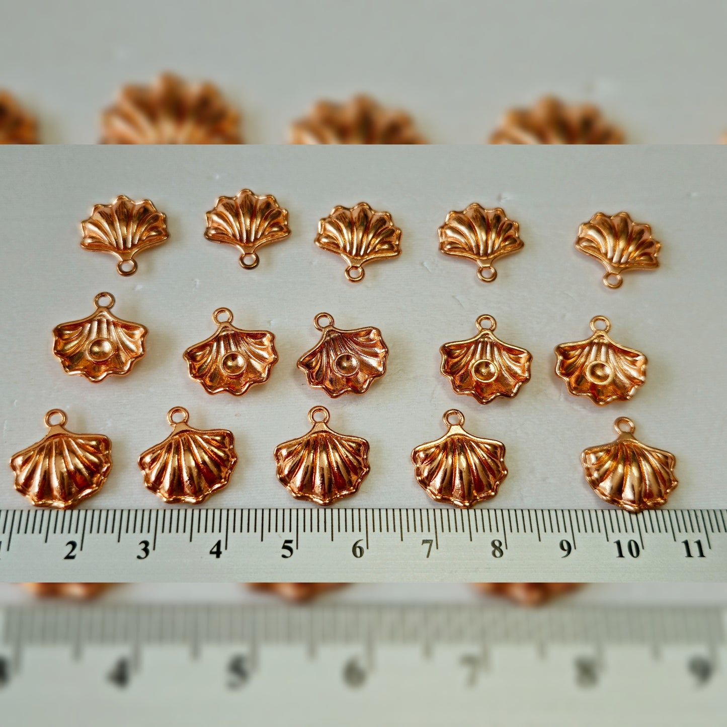 Rose-gouden schelpjes