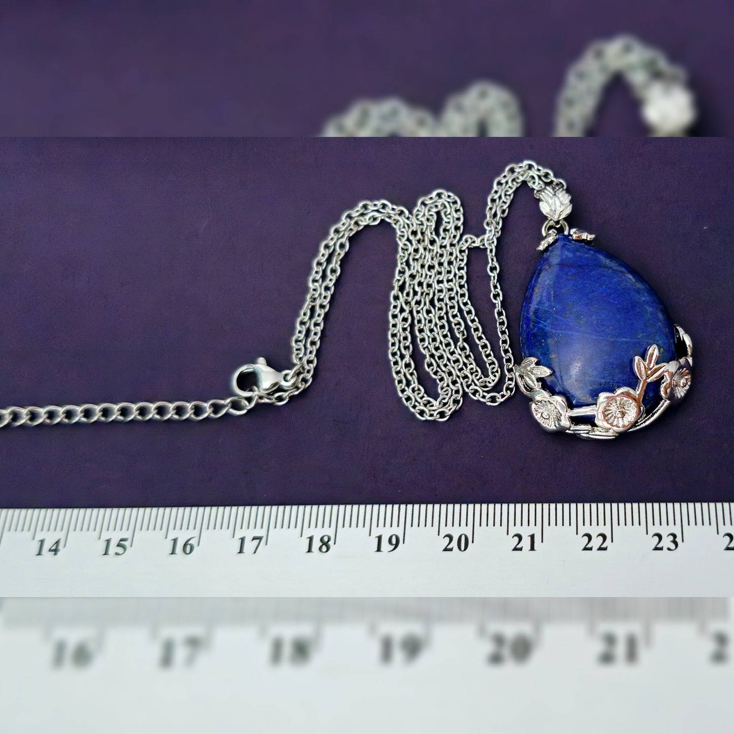 Ketting Lapis Lazuli druppel