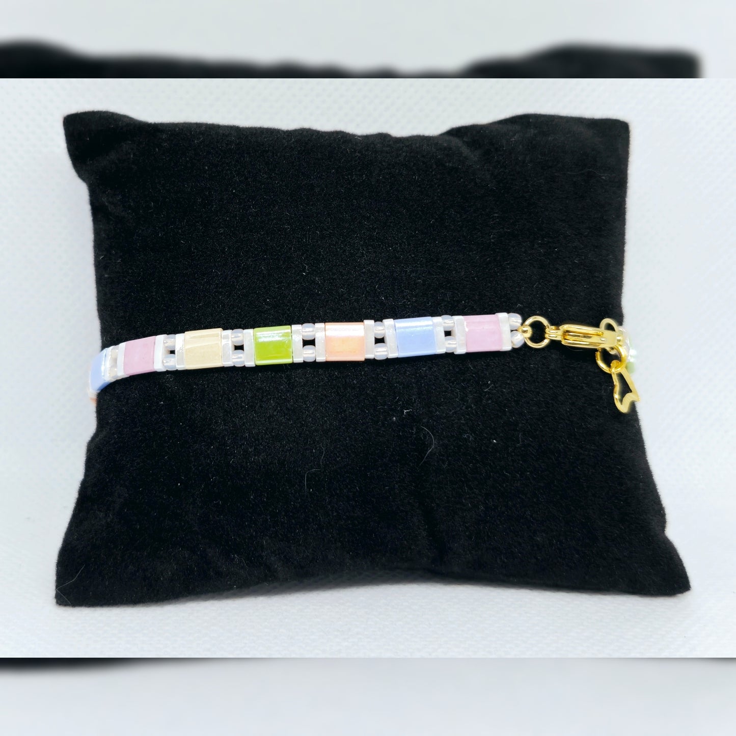 Miyuki tila armband - candyfloss