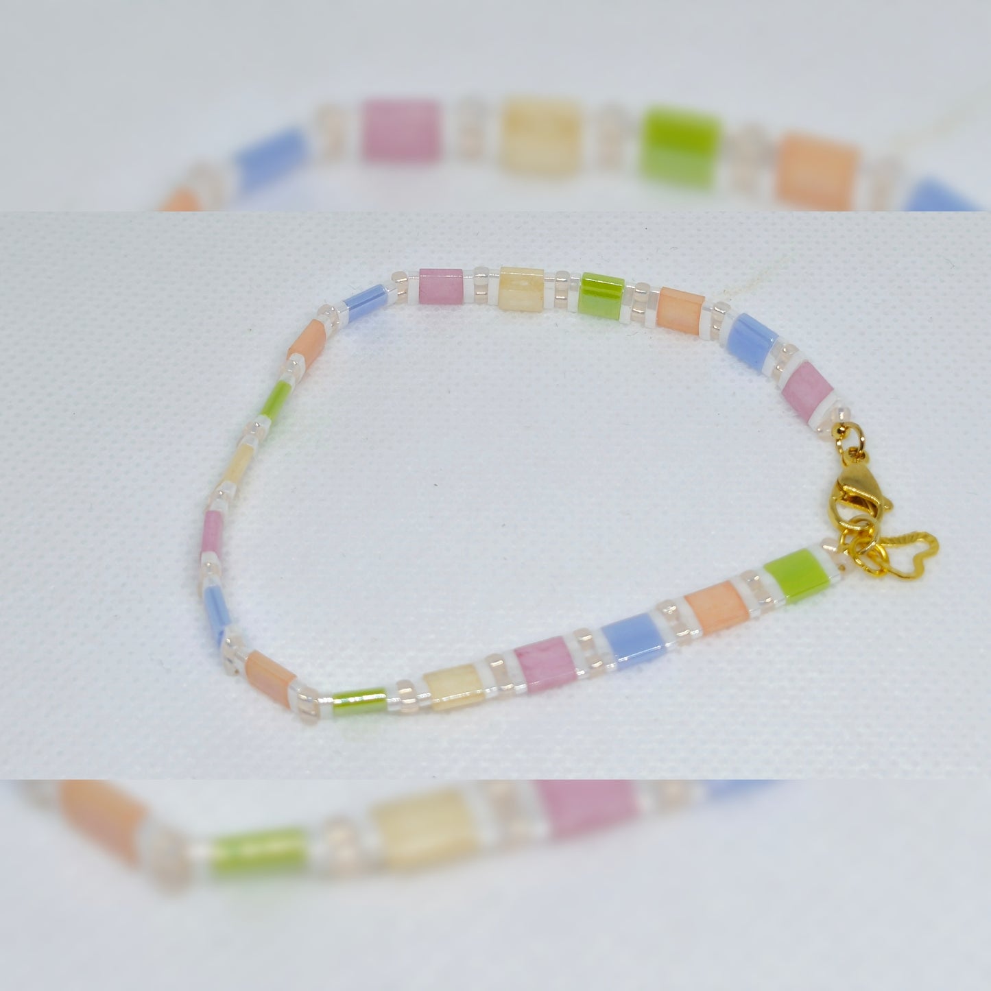 Miyuki tila armband - candyfloss