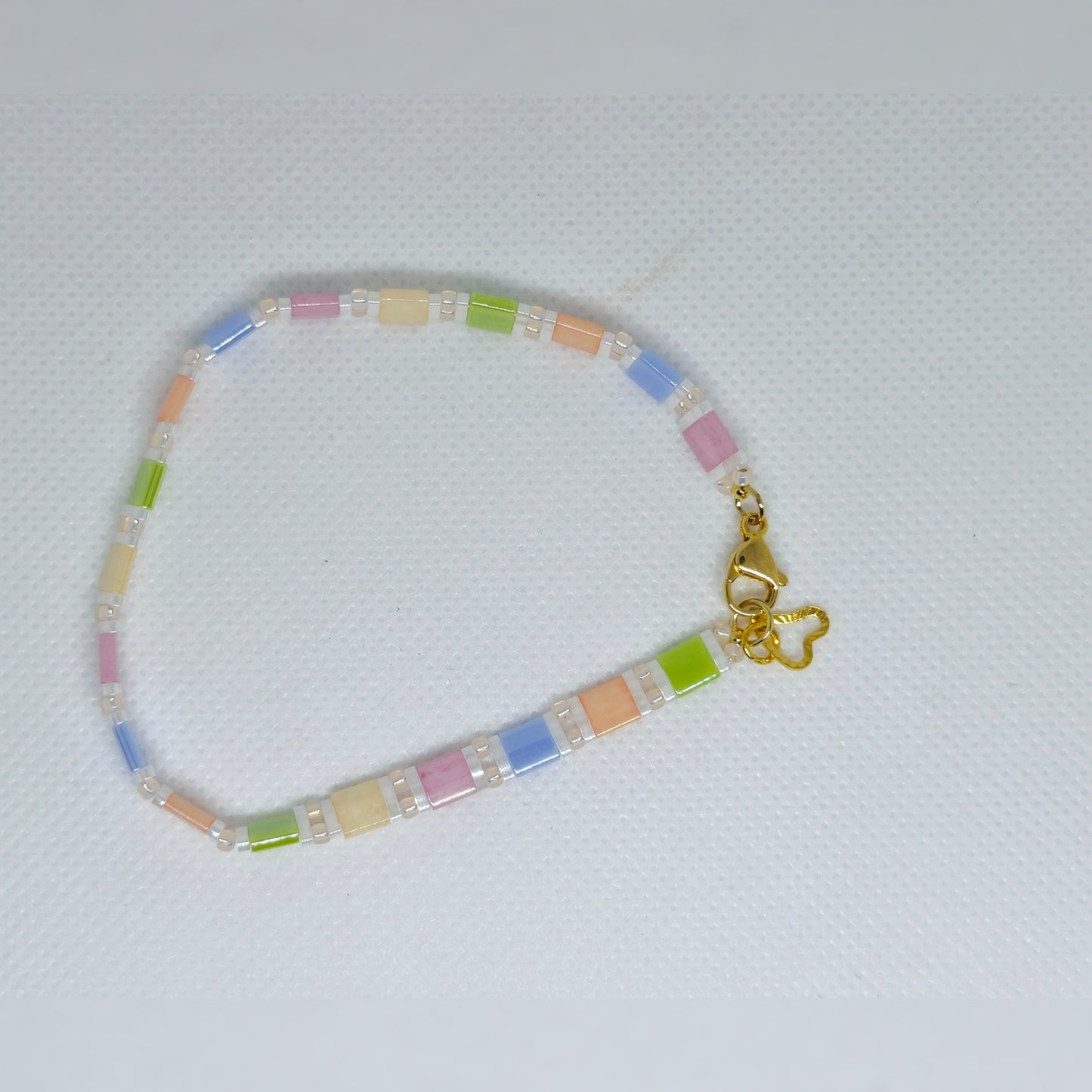 Miyuki tila armband - candyfloss