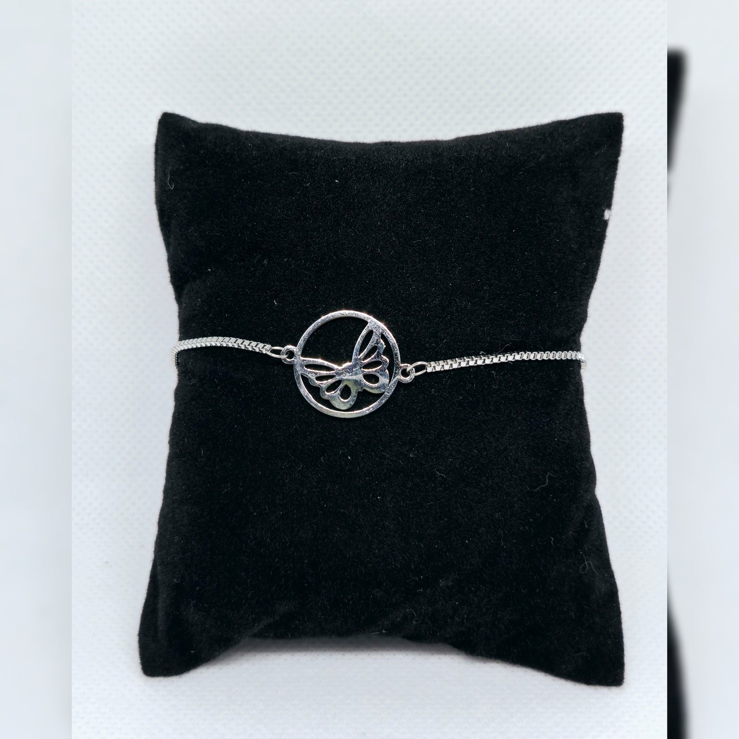 Rvs armbandje vlinder