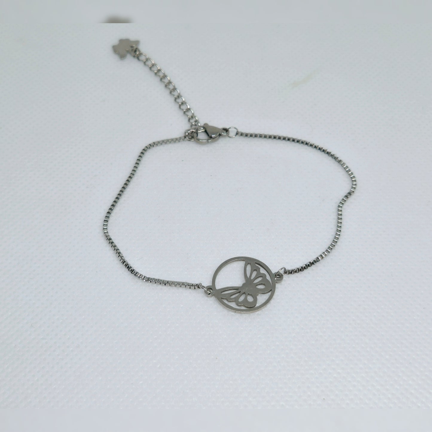 Rvs armbandje vlinder