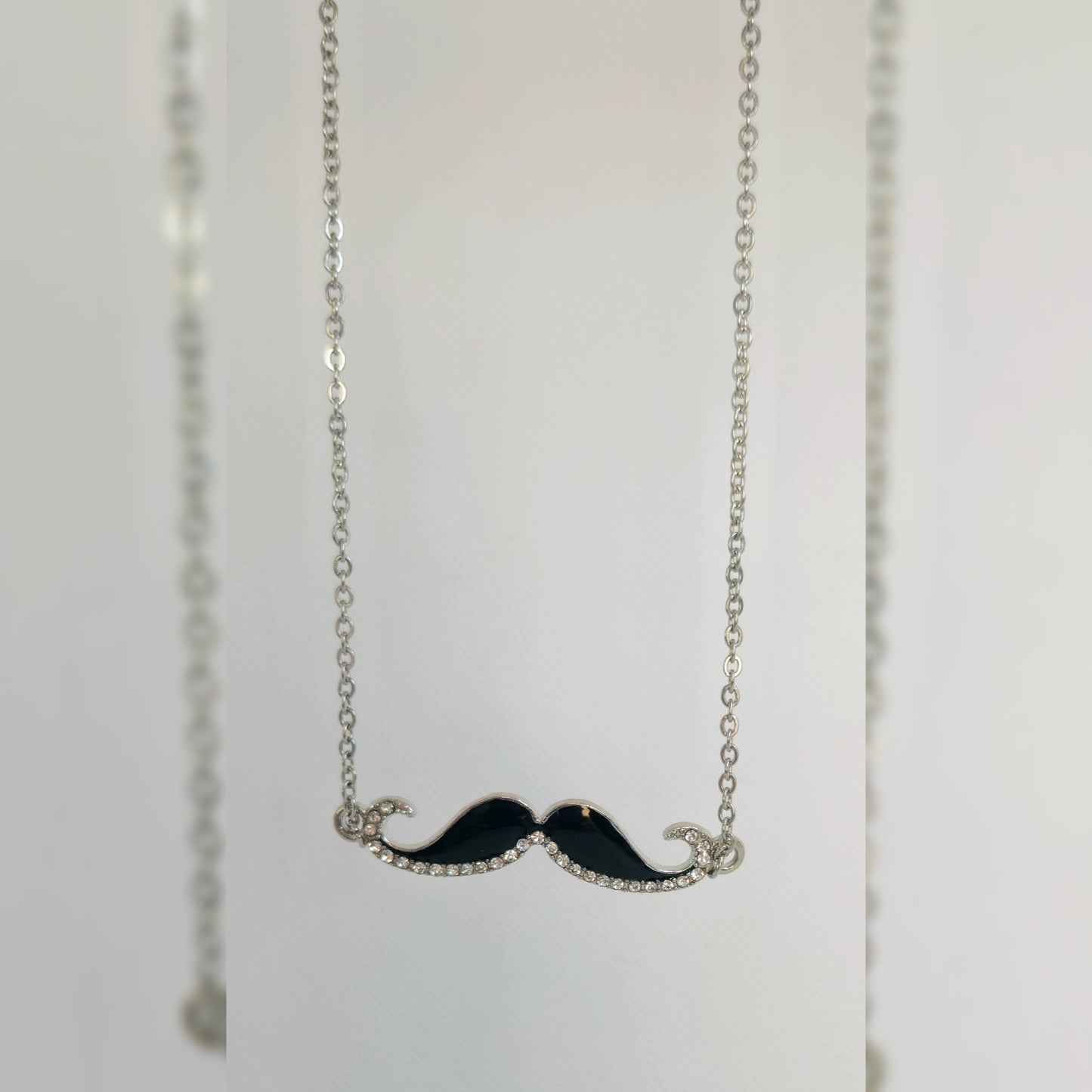 Choker snor zwart - MOvember