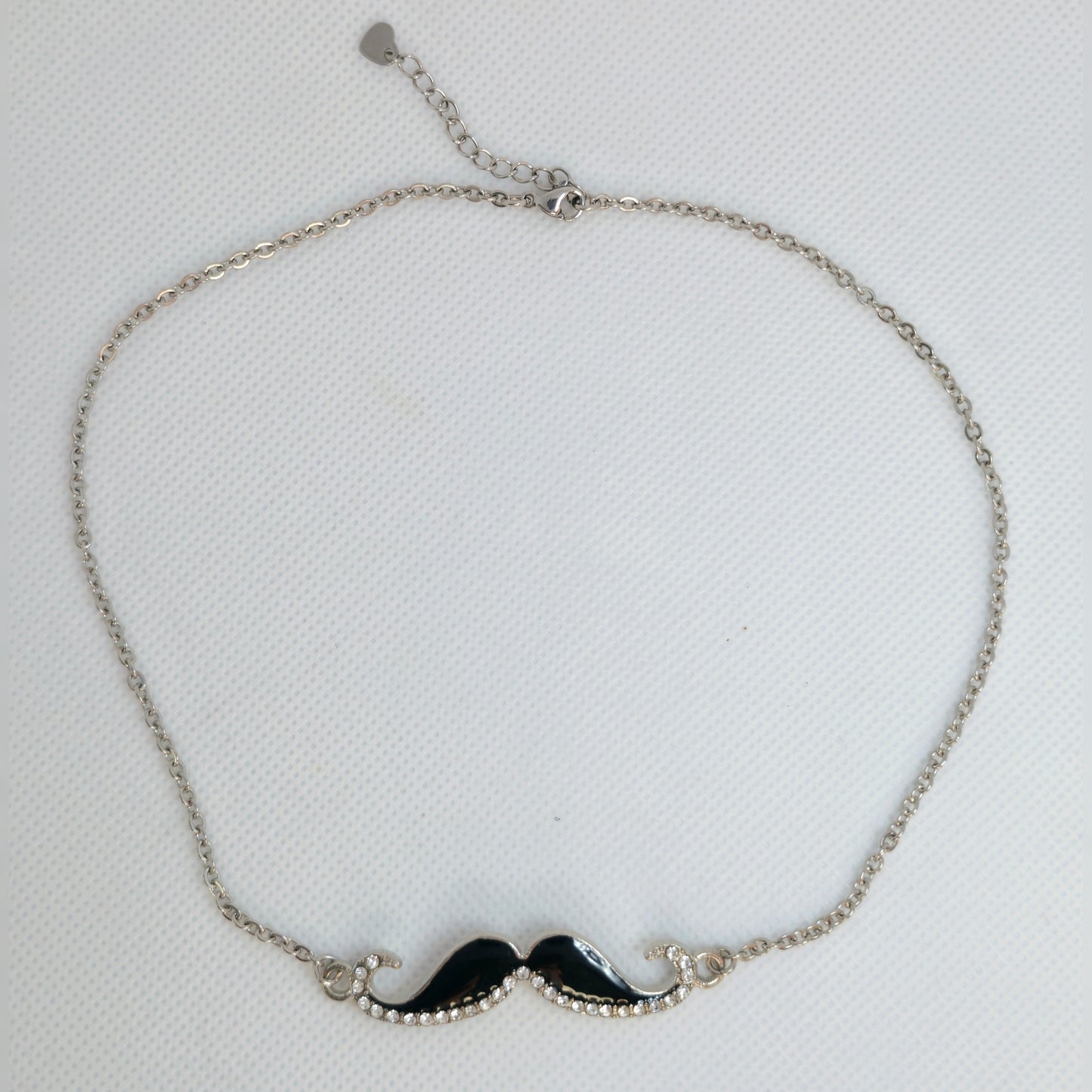 Choker snor zwart - MOvember