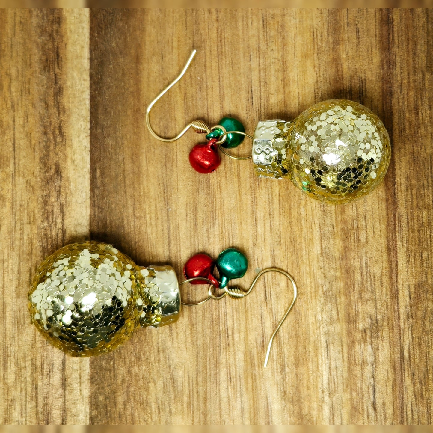 Kerstbal oorbellen!