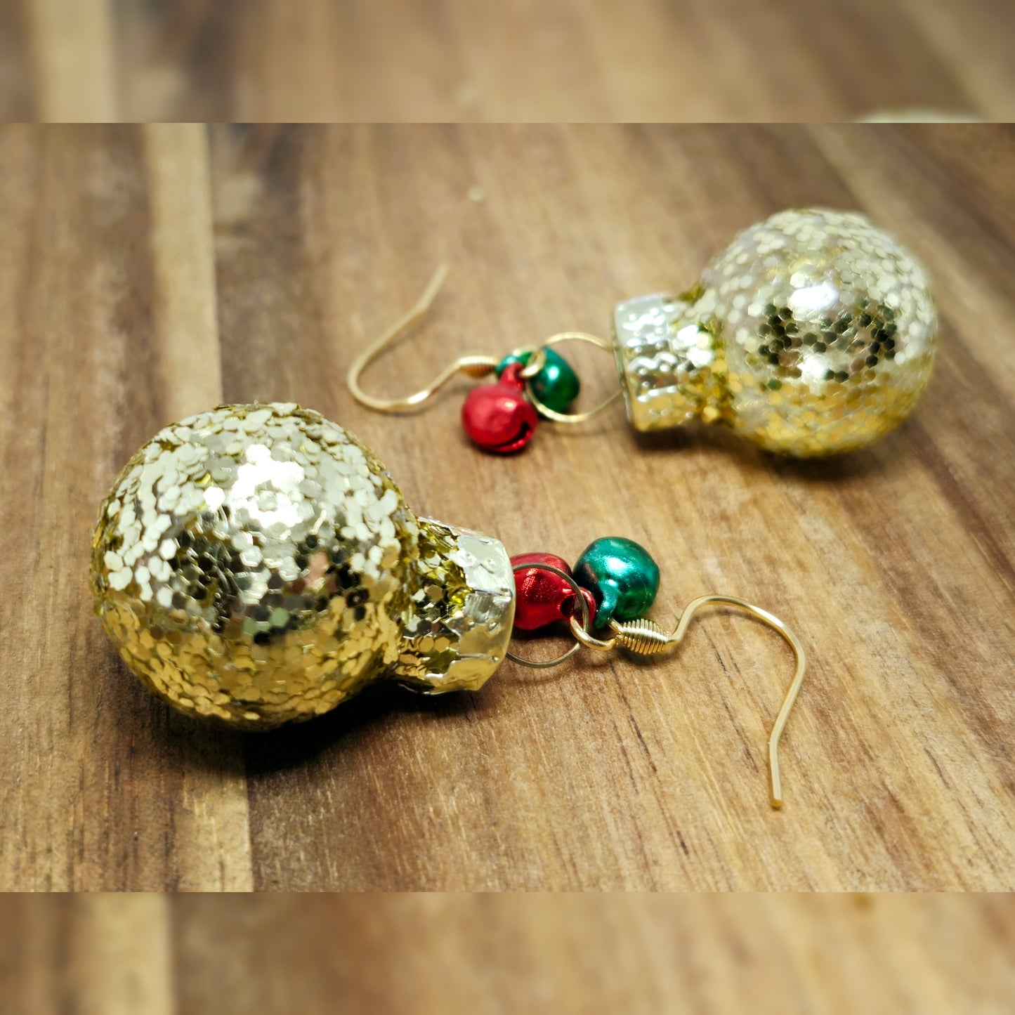 Kerstbal oorbellen!