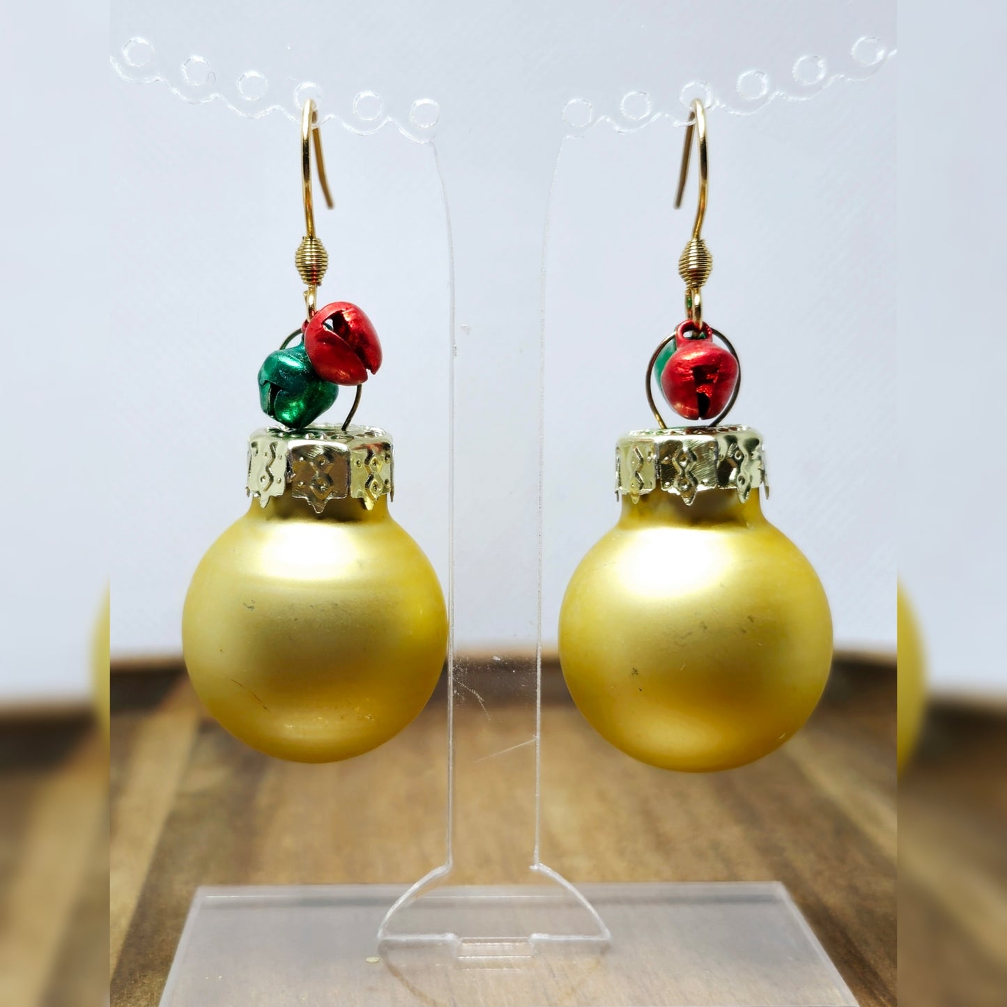 Kerstbal oorbellen!