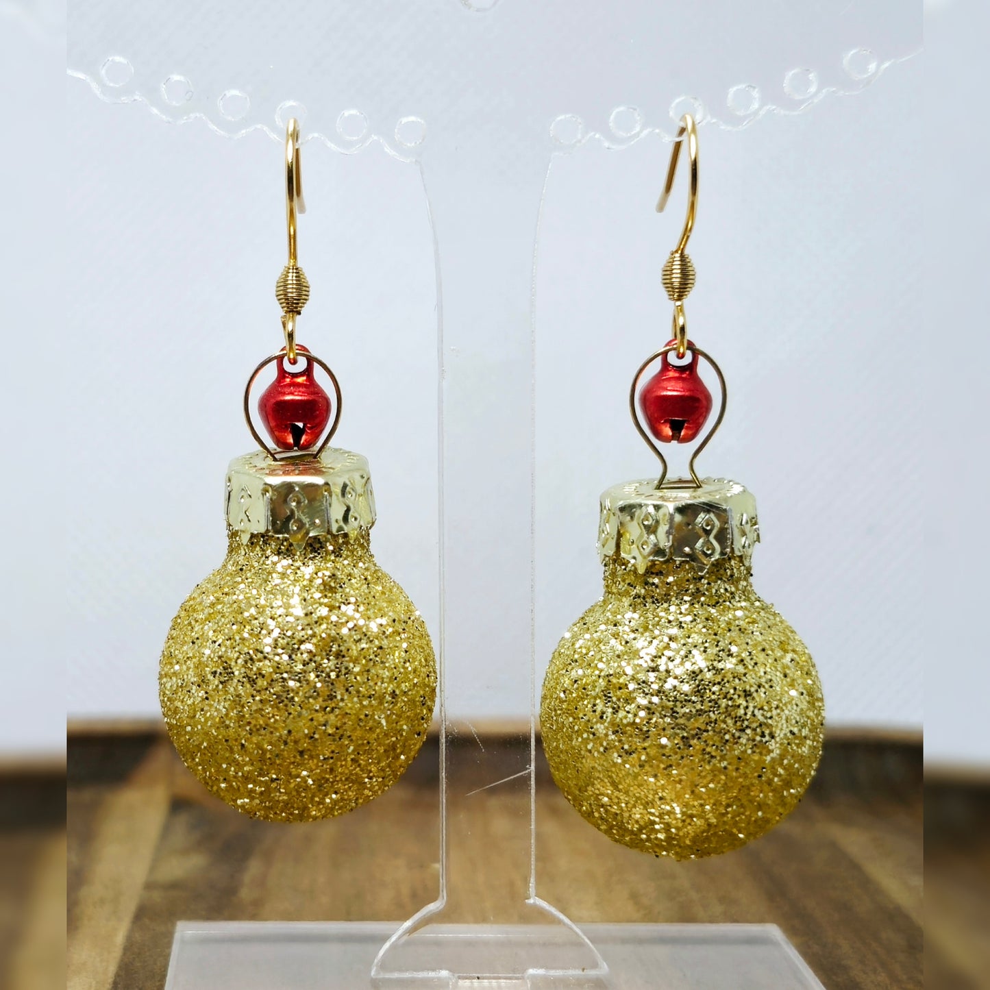 Kerstbal oorbellen!