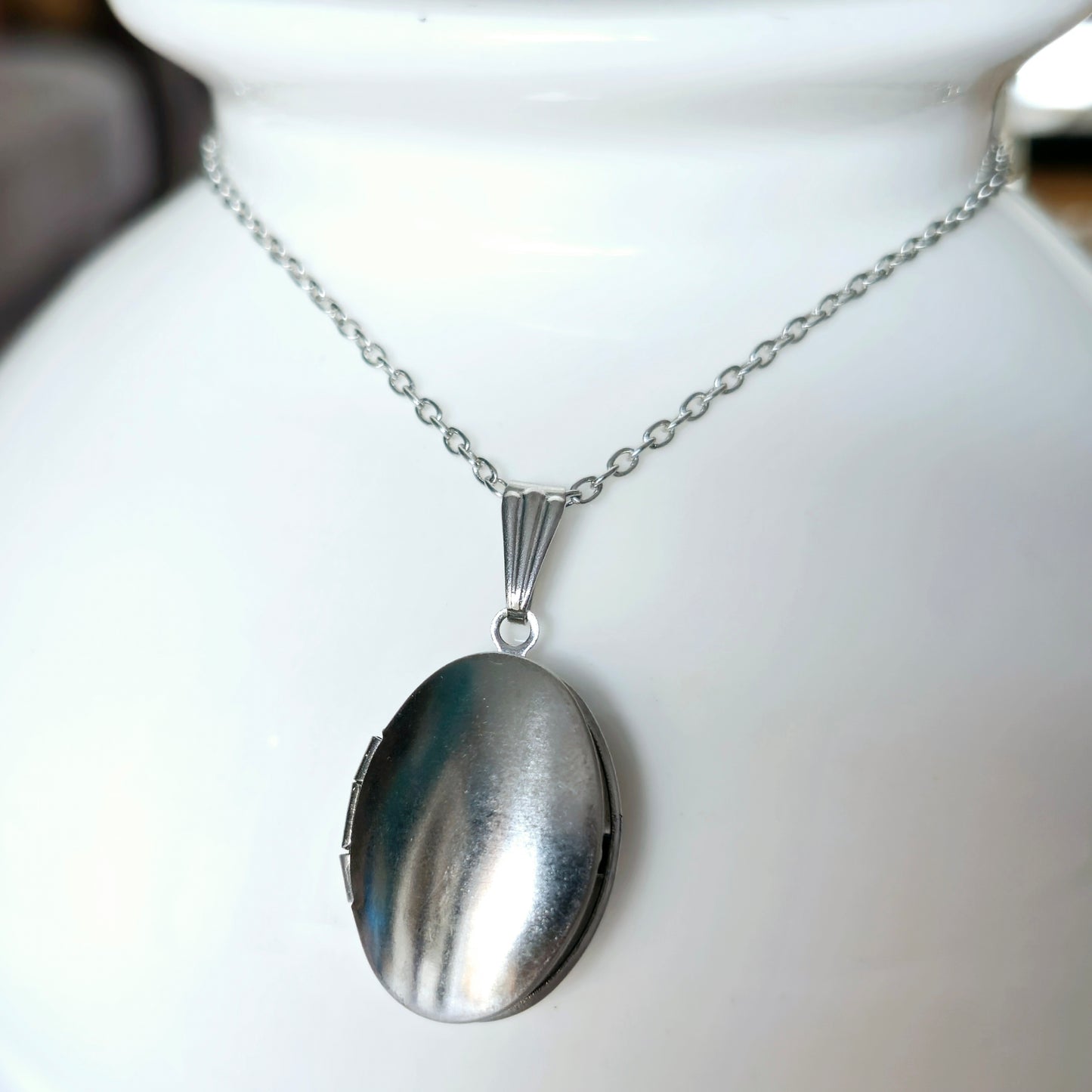 Foto-medaillon ketting ovaal