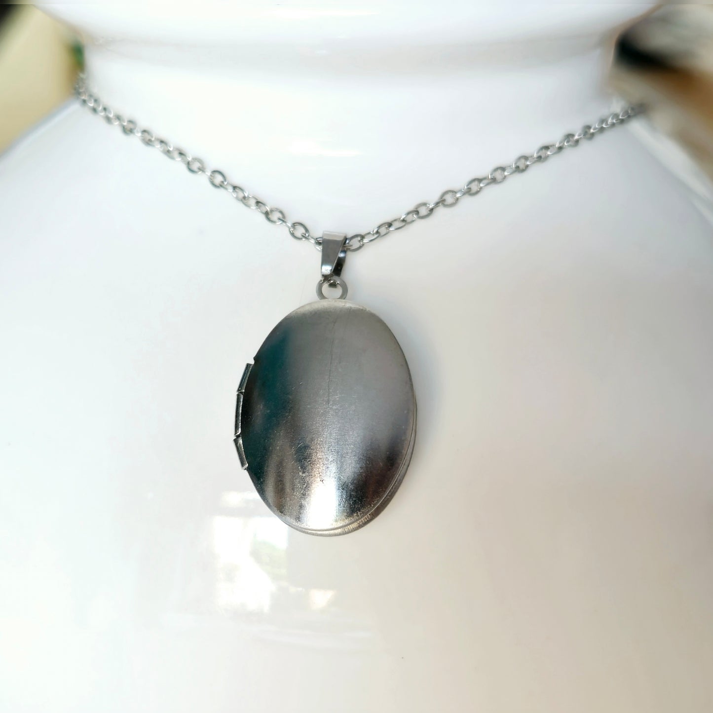 Foto-medaillon ketting ovaal