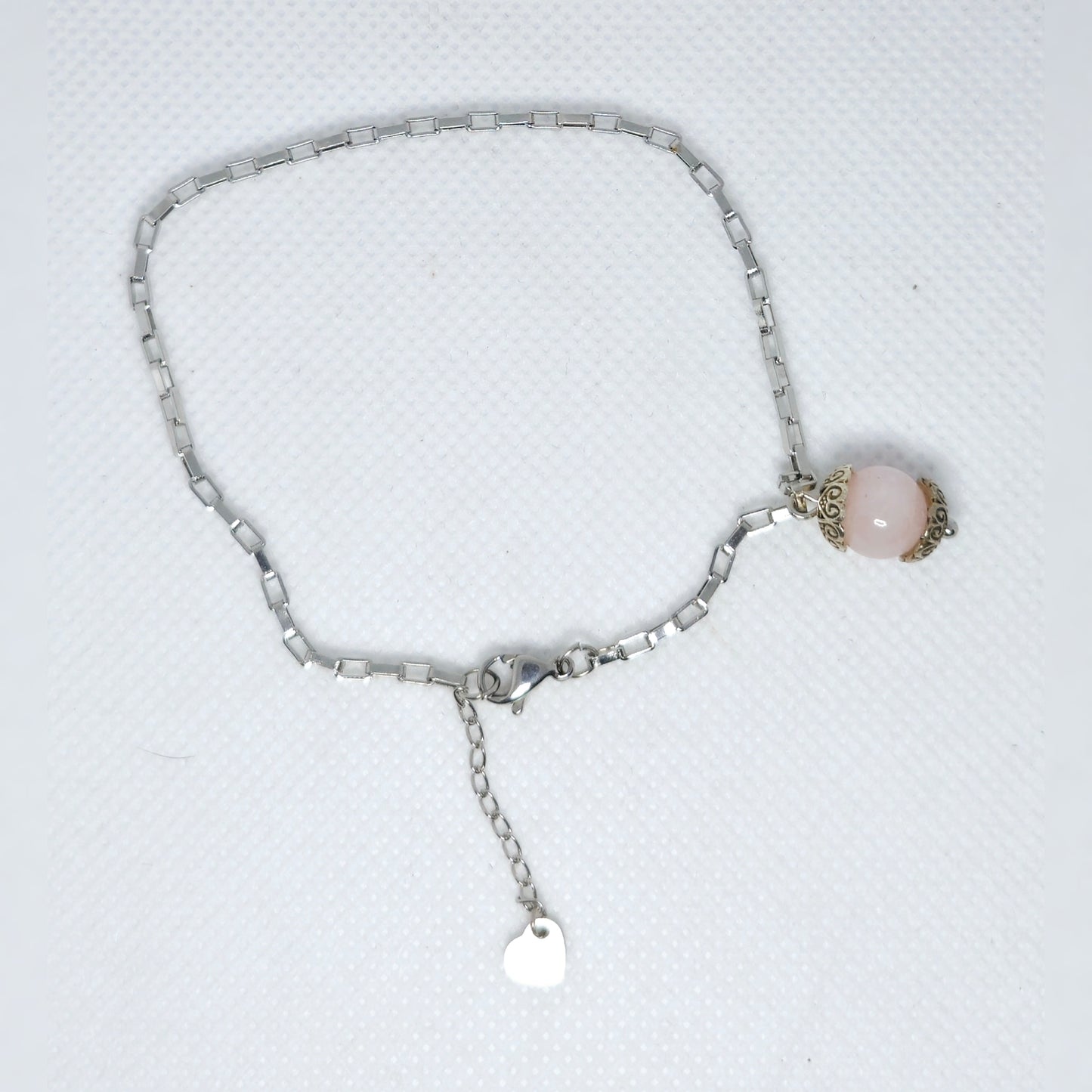 Rozenkwarts natuursteen armbandje