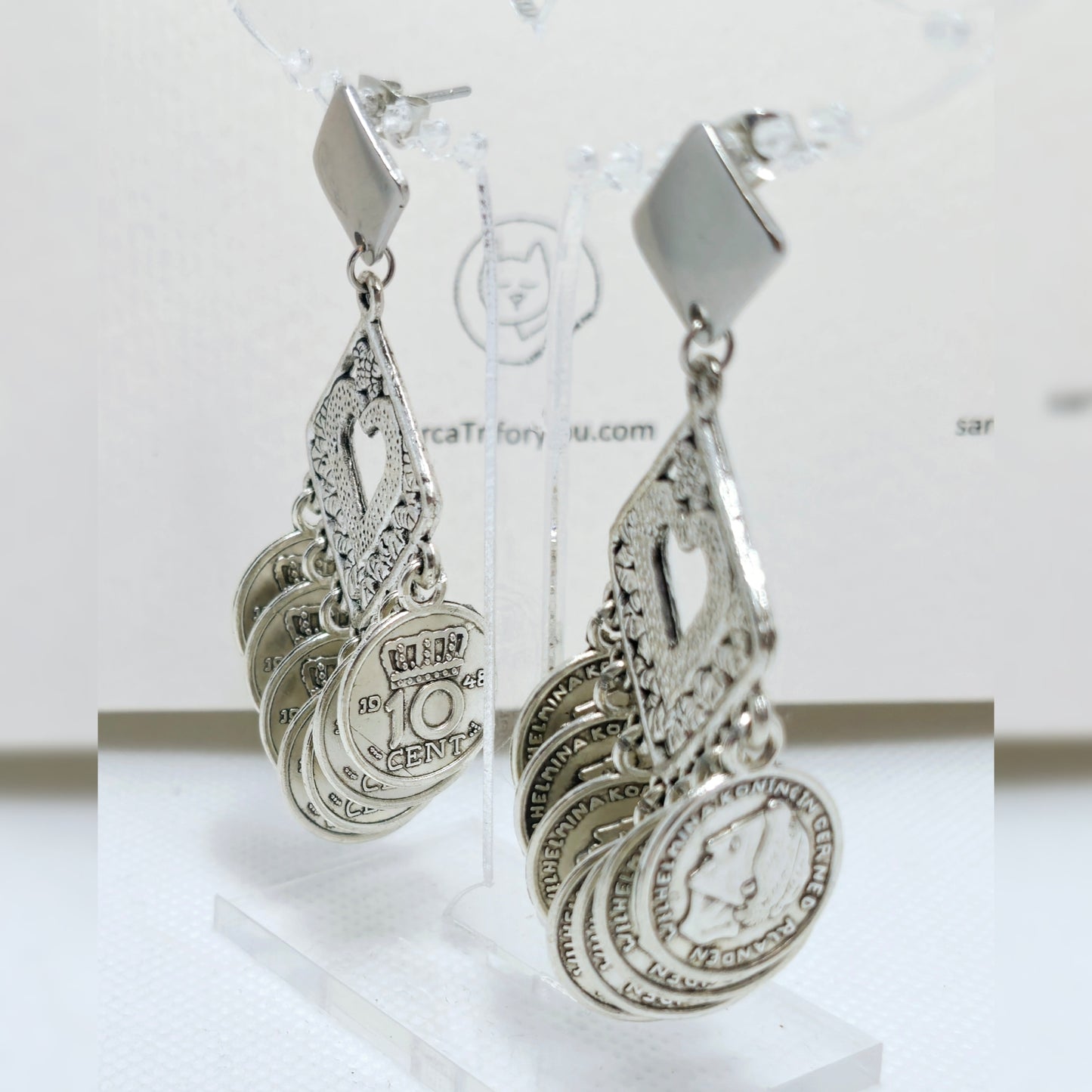 Boho oorbellen muntjes