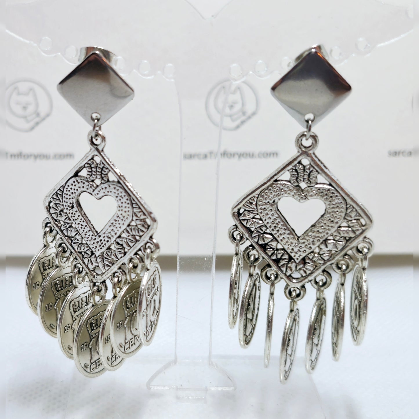 Boho oorbellen muntjes