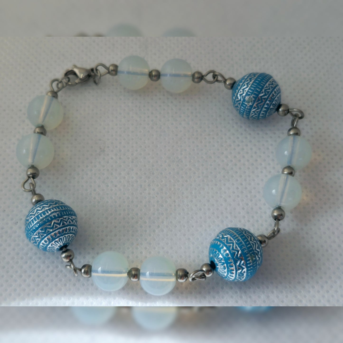 Handmade - Set Blauw /wit