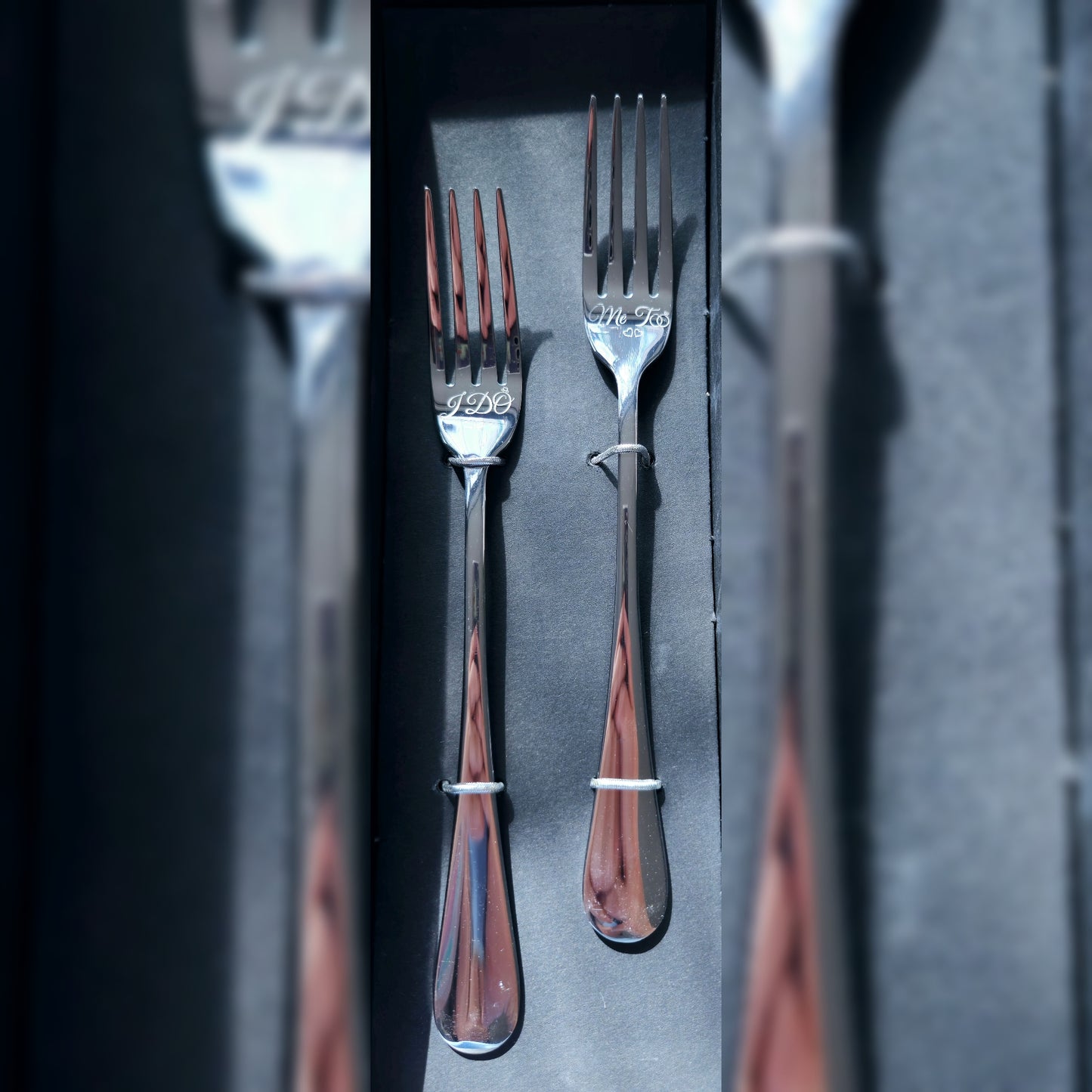Diner vork - set 'I do - Me too'
