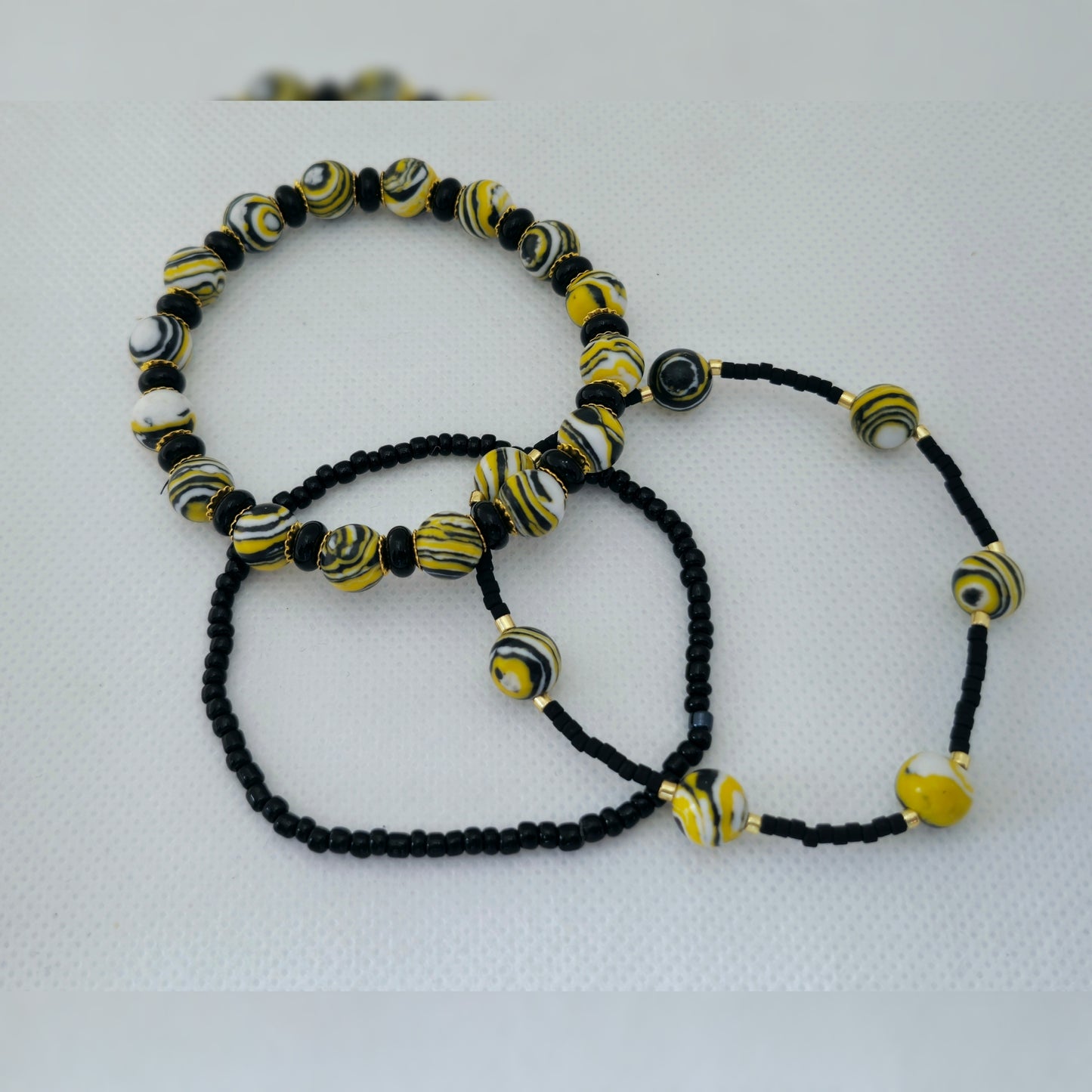 Armbandenset geel