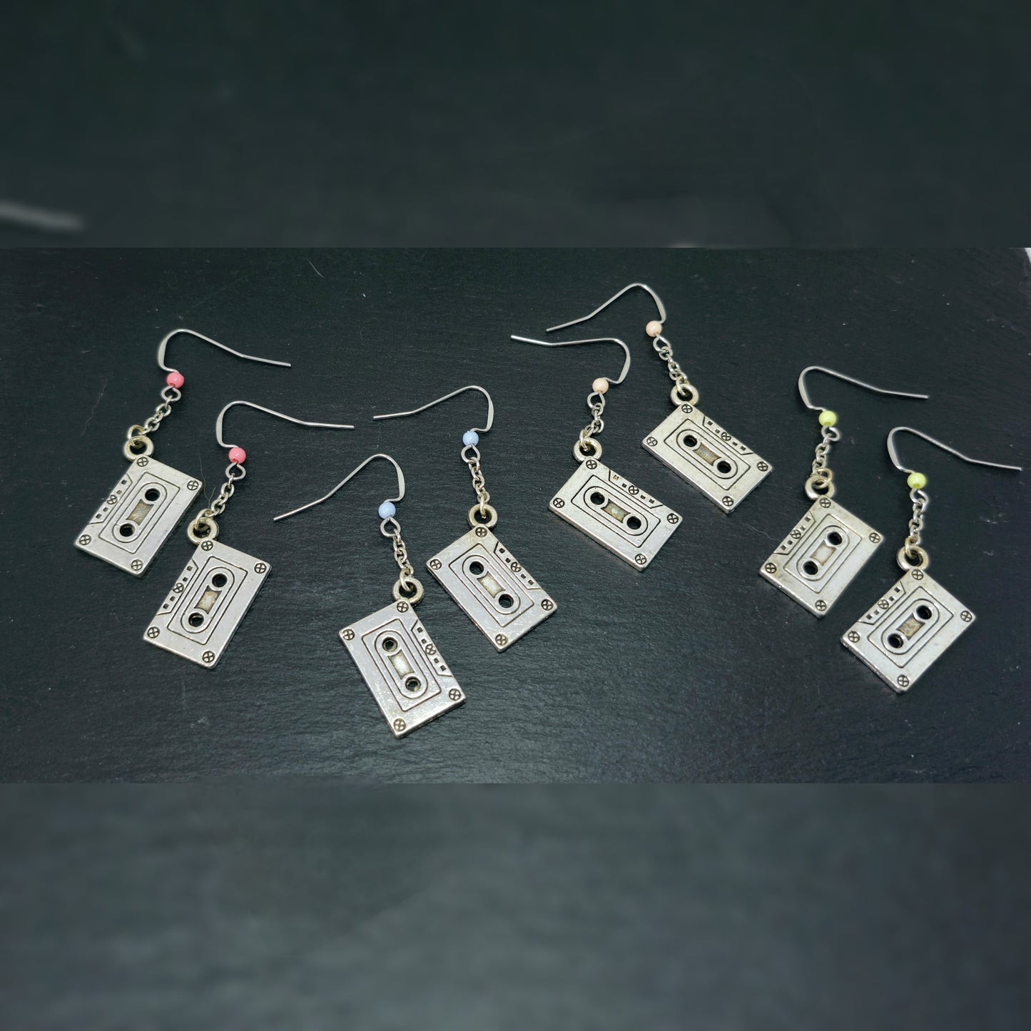 Oorbellen Cassettebandjes RVS