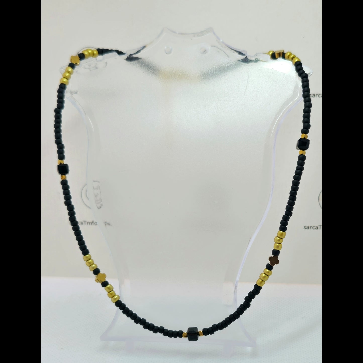 Choker zwart/goud