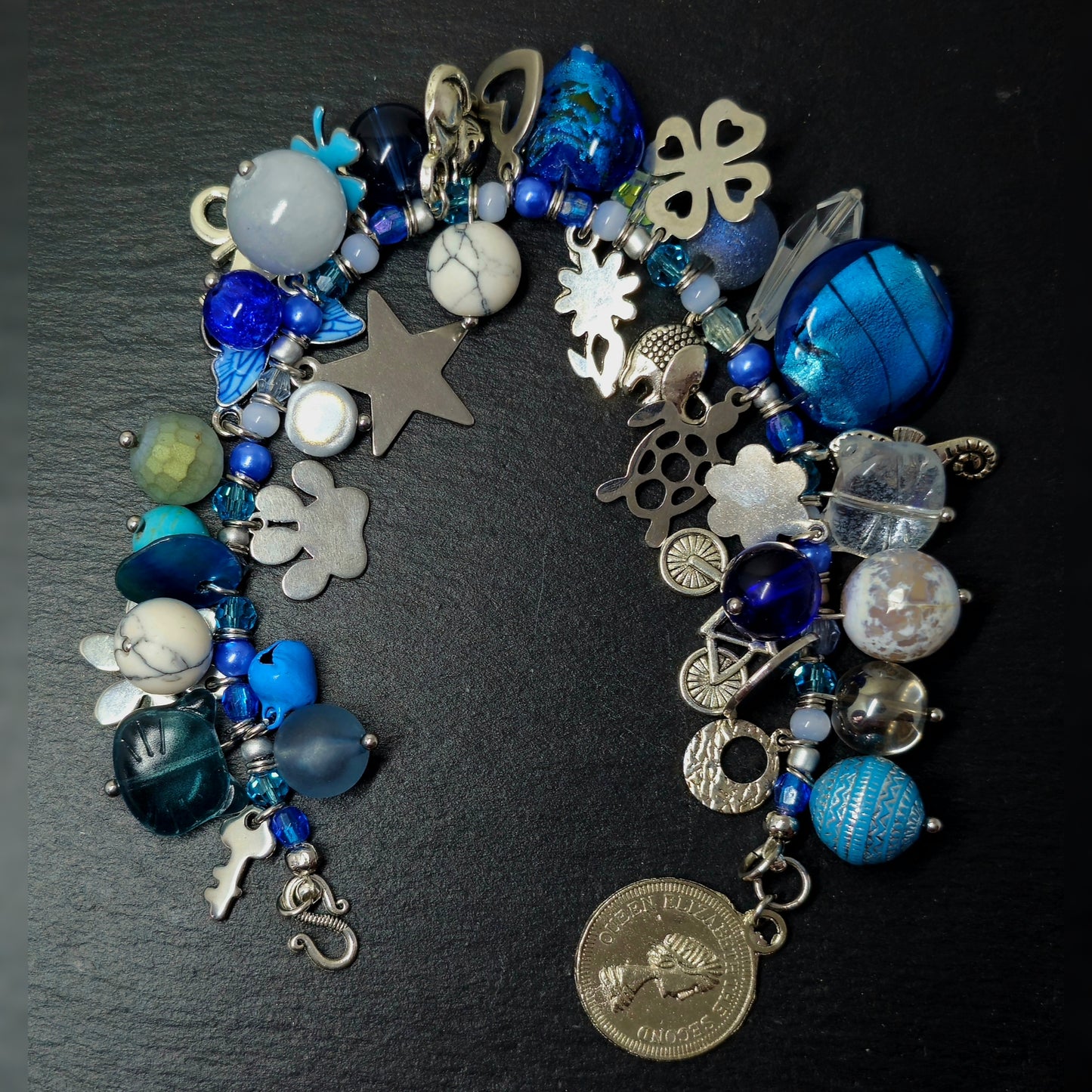 Beadsoup - zilver/blauw