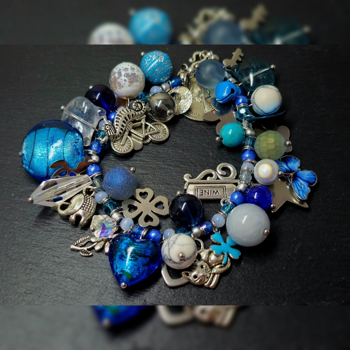Beadsoup - zilver/blauw