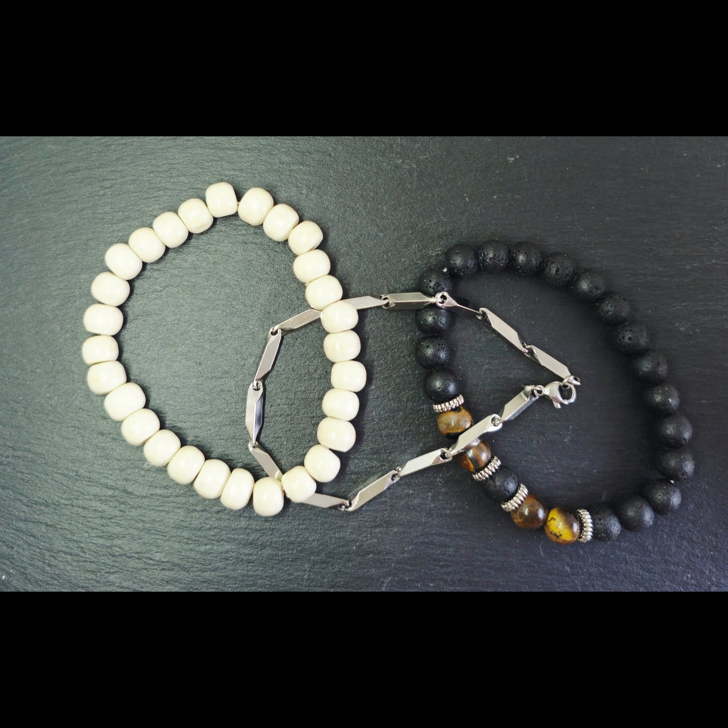 Heren armbanden set