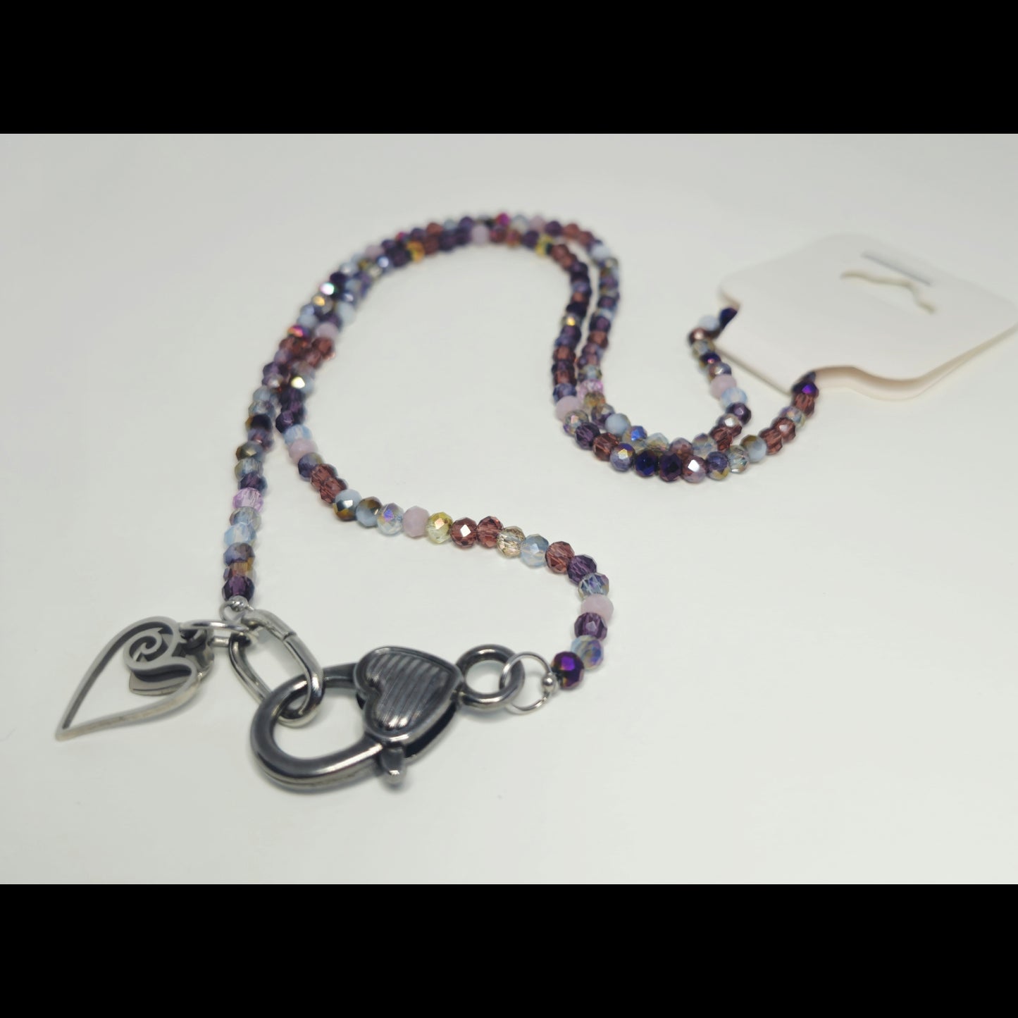 Paarse statement ketting