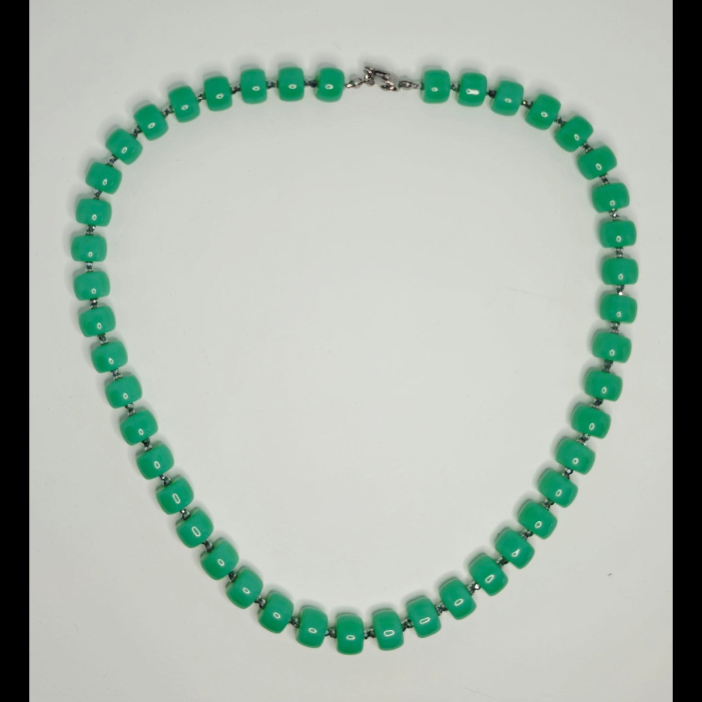 Ketting aquamarine groen