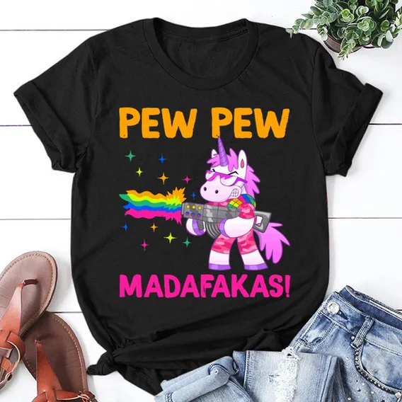 T-shirt - pew pew