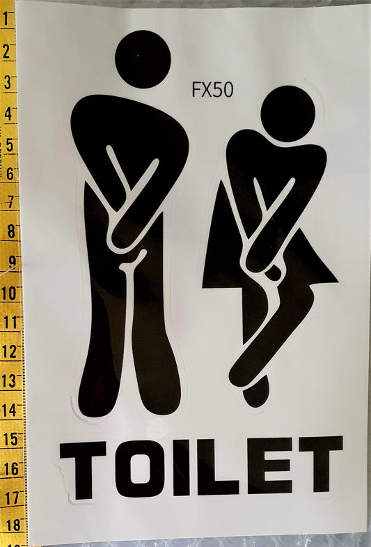 Toilet sticker