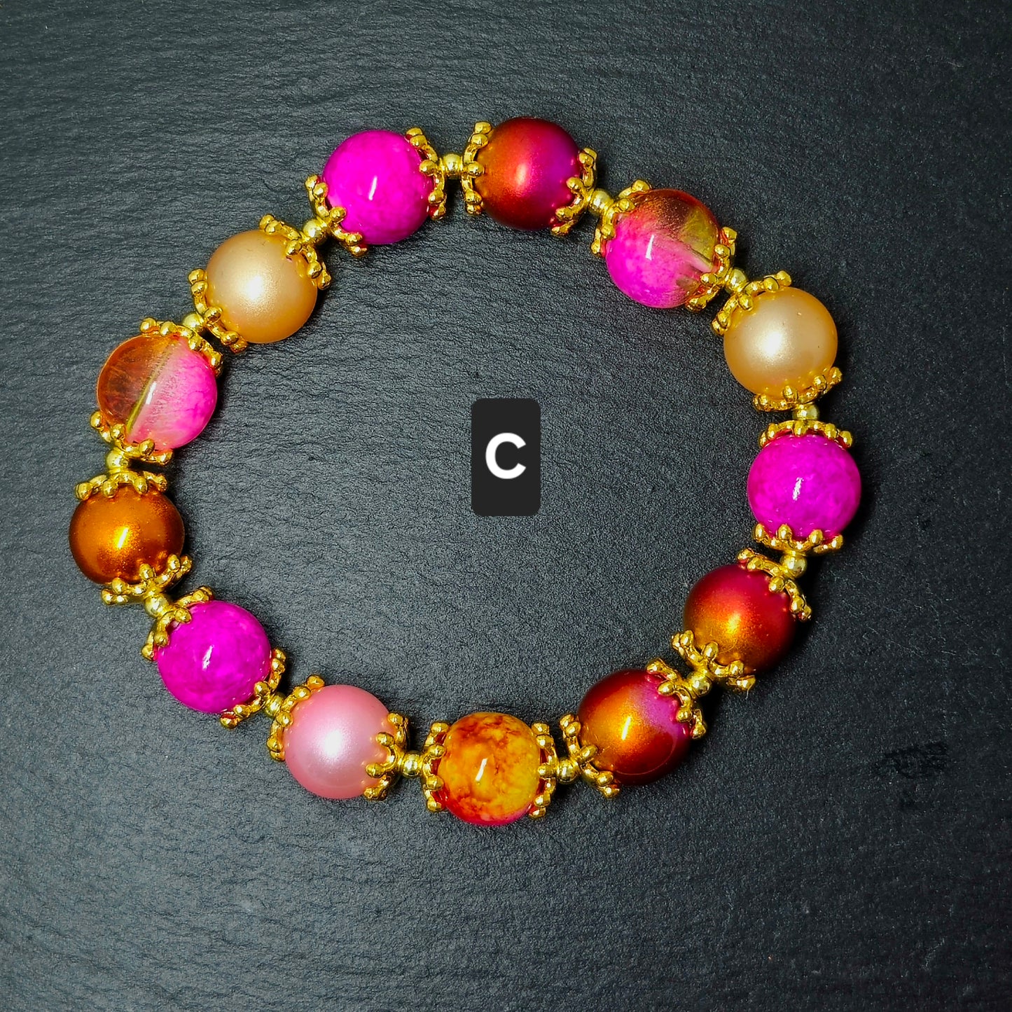 Stackable bracelets A-I