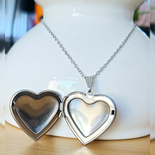 Foto-medaillon ketting hart (1)