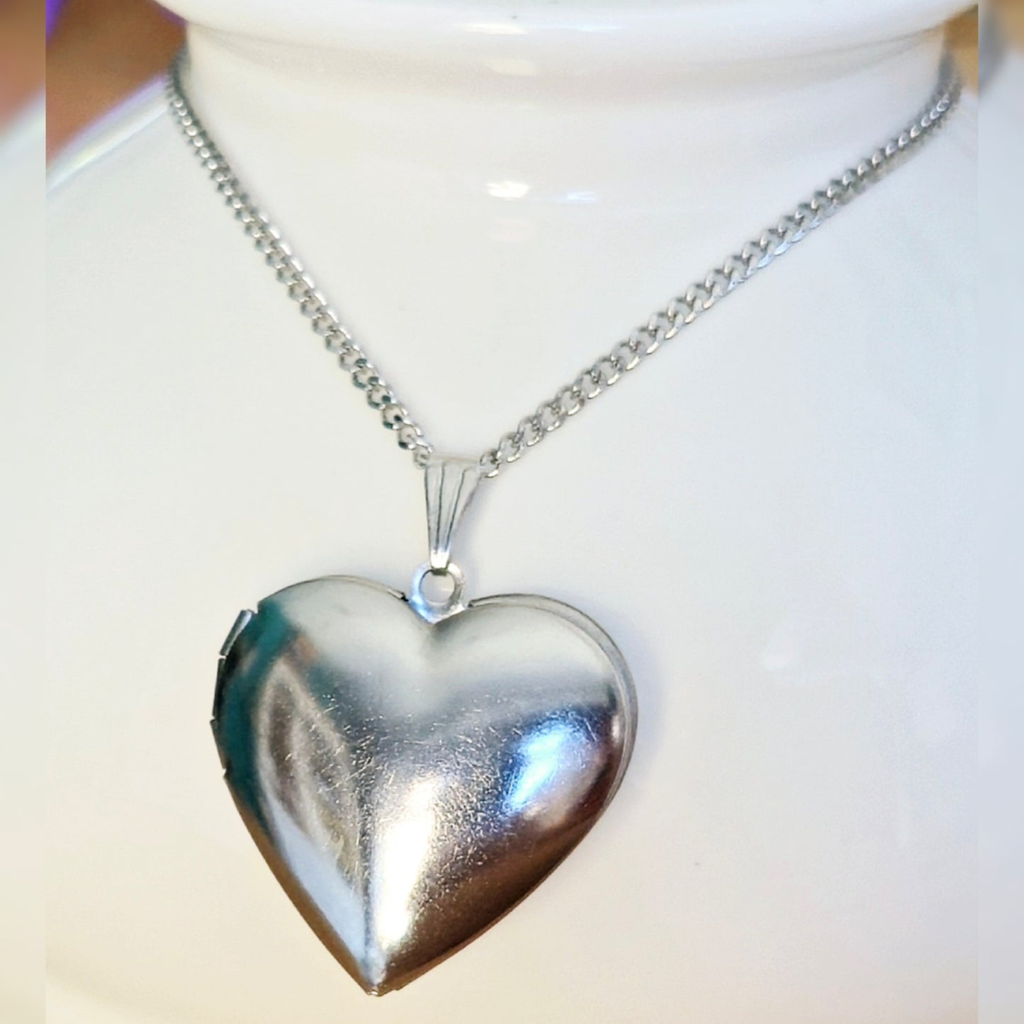 Foto-medaillon ketting hart (2)