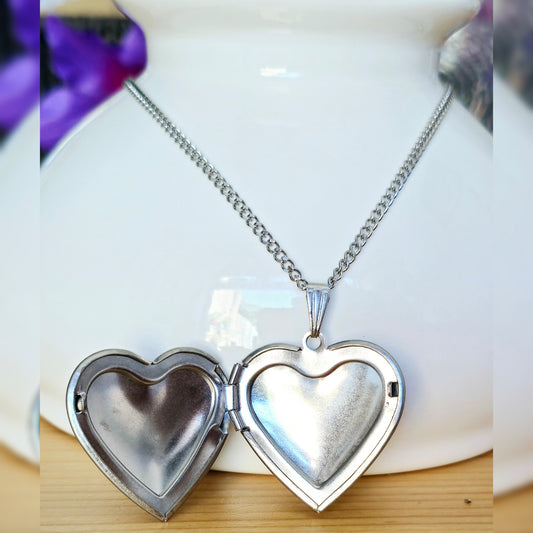 Foto-medaillon ketting hart (2)