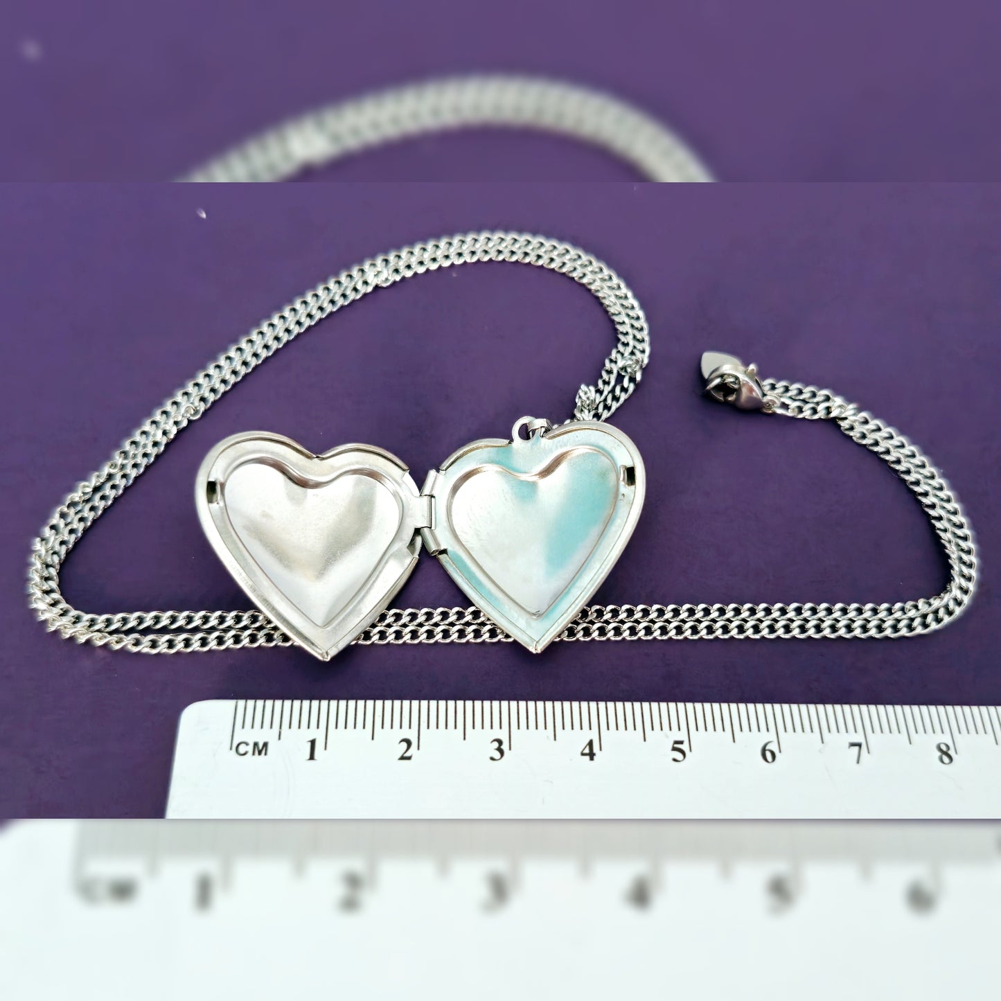 Foto-medaillon ketting hart (2)