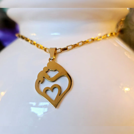 Ketting Moeder en kind (box-ketting)