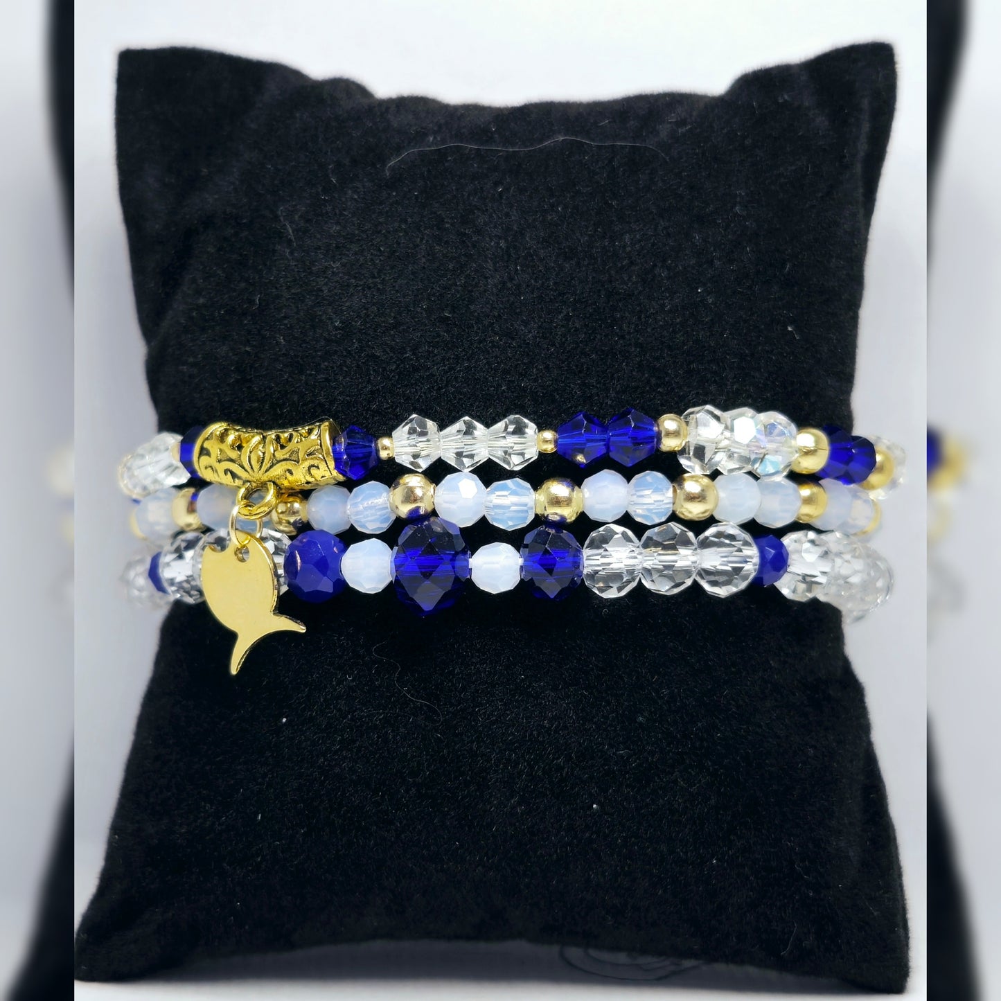 Armbanden set royal blue