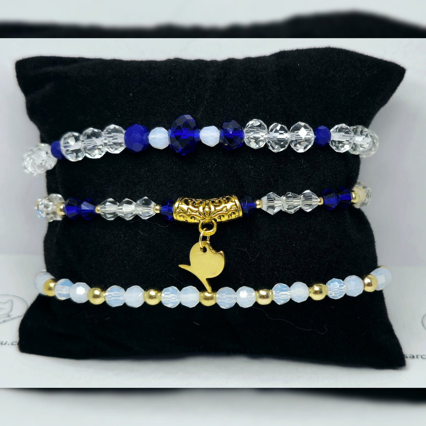 Armbanden set royal blue