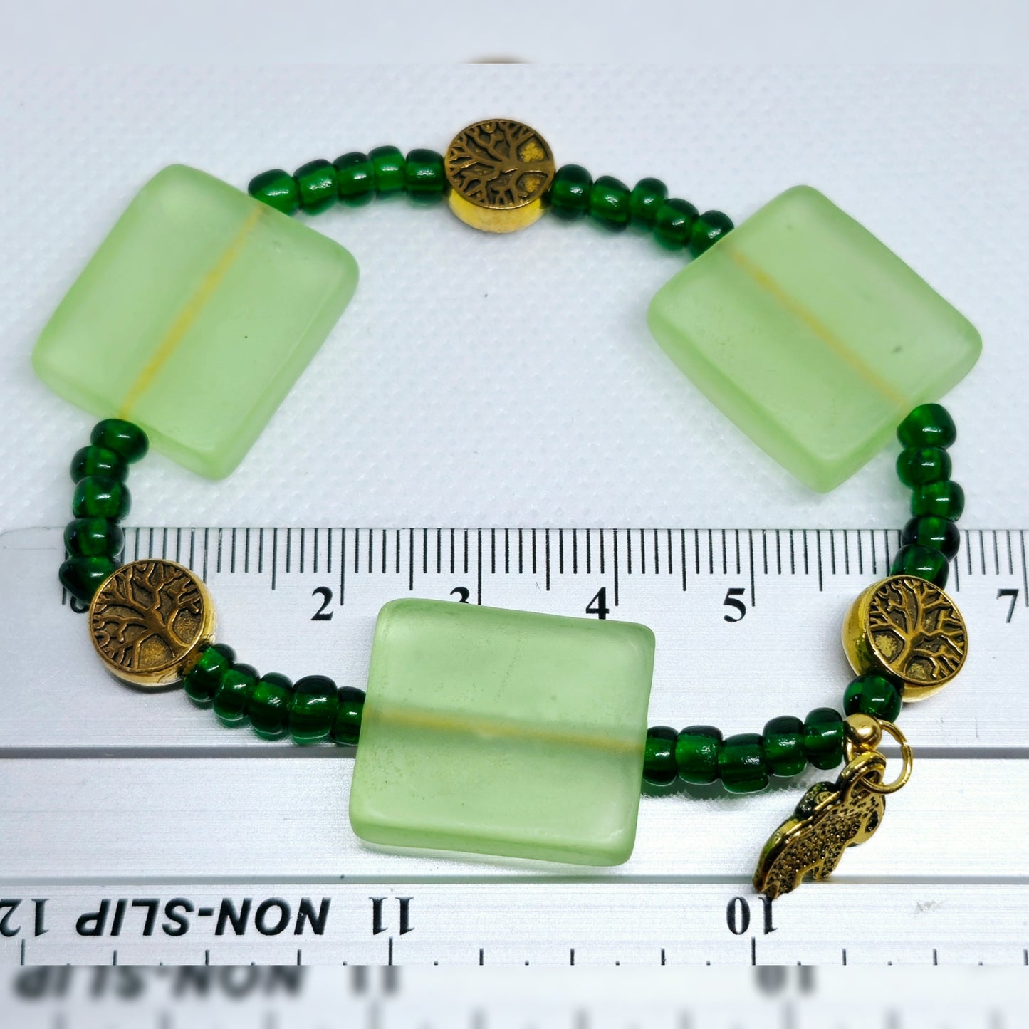 Armband groen / olifant