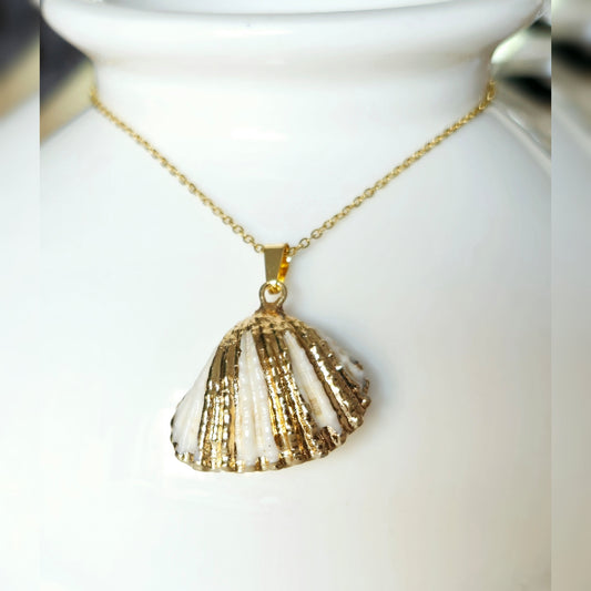 Gouden schelp ketting