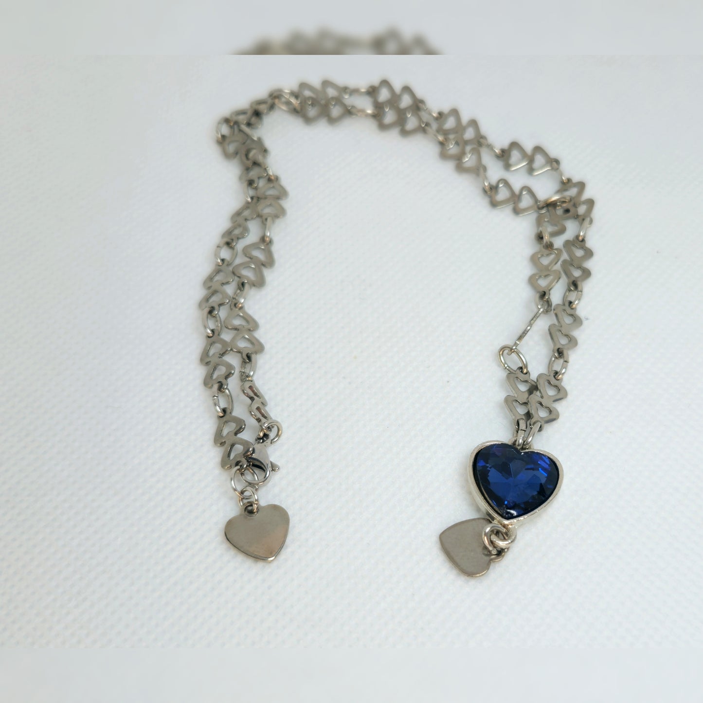 Sieradenset royal blue heart