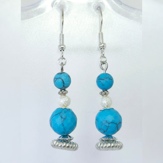 Oorbellen turquoise