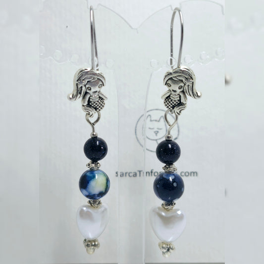 Oorhangers blauw zeemeermin
