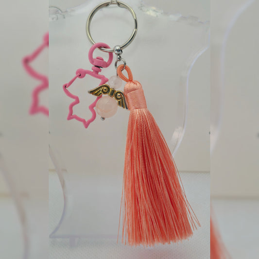 Sleutelhanger kat roze