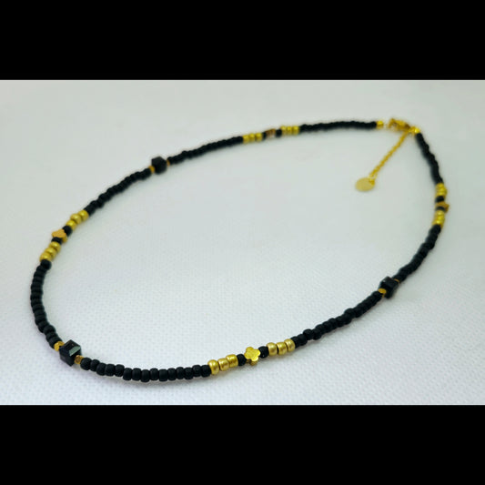 Choker zwart/goud