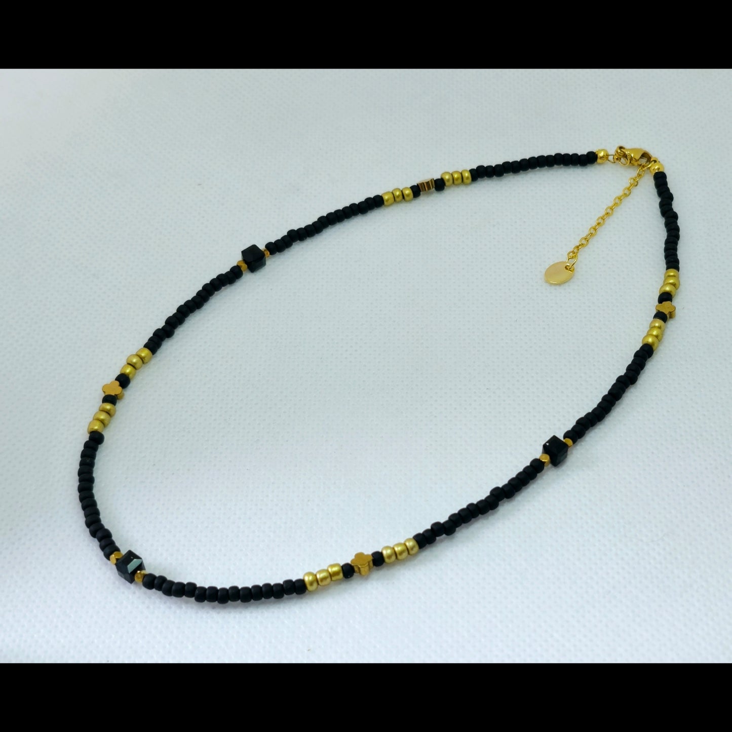 Choker zwart/goud